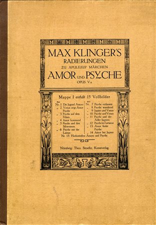 Max Klinger, Amor und Psyche - Opus V a. 1880. Raccolta completa di 15...