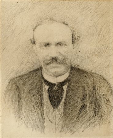 Angelo Torchi, Ritratto di Gaetano Torchi. Carboncino su carta. mm 380x300....