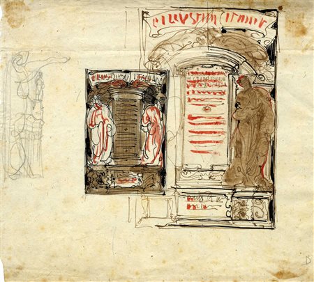 Adolfo De Carolis, Bozzetto per la copertina de L'Illustrazione Italiana....