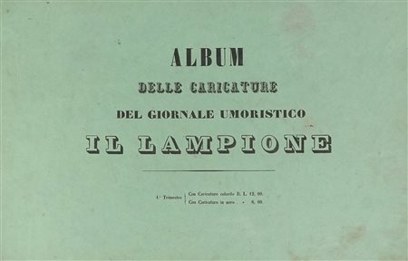Album con raccolta delle caricature del giornale satirico Il lampione....