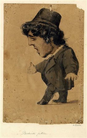 Angelo Tricca, Lotto composto di 3 caricature. 1) Tricca A., Beduschi...