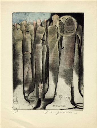 Michel Fingesten, Lotto composto di 2 incisioni erotiche. 1) Ex Libris...