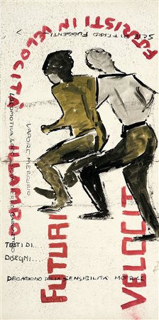 Anonimo futurista, Decagono della sensibilità motrice. Futuristi in velocità....