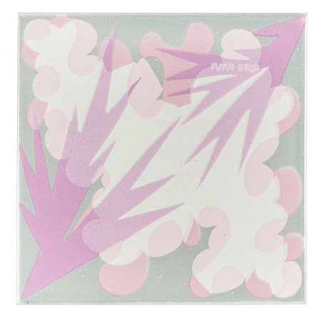 Giacomo Balla, Mattonella. Mattonella decorata a stampa e fatta produrre...