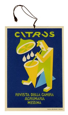 Fortunato Depero, Citrus. Rivista della Camera Agrumaria Messina. 1927....