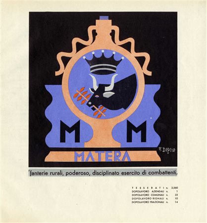 Fortunato Depero, Lotto composto di 3 incisioni da Le Città. 1938. Raccolta...