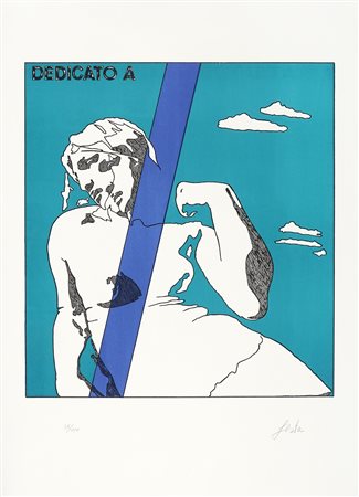 Tano Festa, Lotto composto di 2 incisioni. Anni '60 del XX secolo. 1)...