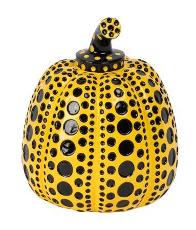 Yayoi Kusama [da], Yellow and Black Pumpkin. 2015. Resina. cm 11x10x9....