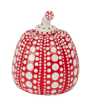 Yayoi Kusama [da], Red and White Pumpkin. 2015. Resina. cm 11x10x9. Copyright...