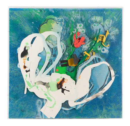 Roberto Antonio Sebastian Matta, Flemina. Multiplo su carta applicato su...