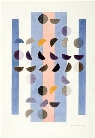 Carlo Nangeroni, Senza titolo. 2005. Acquerello su carta greve. mm 500x350....