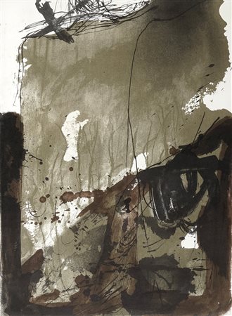 Antoni Tapies, Jacques Dupin: La Nuit Grandissante. 1968. Litografia su...