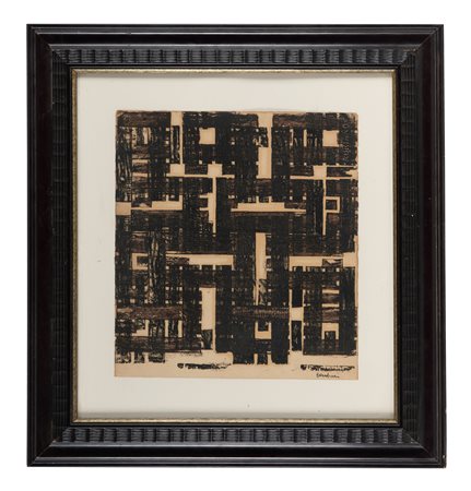 Venturino Venturi, Senza titolo. Acquerello su carta. mm 415x370. Firma in...