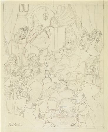 Carl Barks - Xerxes and Harem, 1980