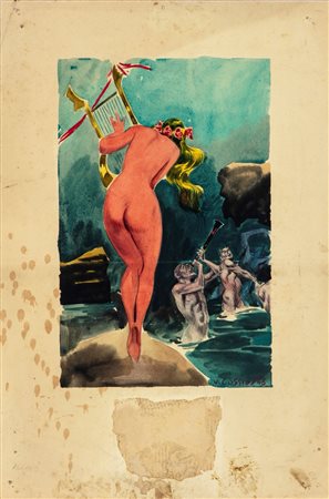 Vittorio Cossio - Ninfa e Satiri, 1946
