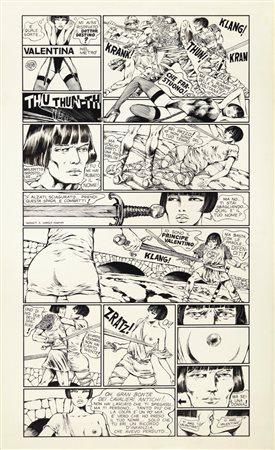 Guido Crepax - Valentina nel metrò, 1975