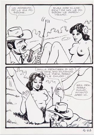 Milo Manara - Telerompo - Qui giace la Domenica Sportiva, 1975