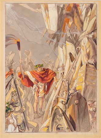 Duilio Cambellotti (Roma 1876 - 1960)  - I grandi condottieri italiani, 1936