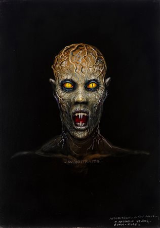 Massimo Antonello Geleng - Autoritratto a 500 anni, anni 80