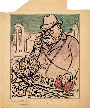 Nasica (Augusto Majani) - Re Edoardo a Roma, early 1900s