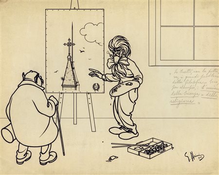 Giuseppe Scalarini - L'unione della scienza e della religione, 1903