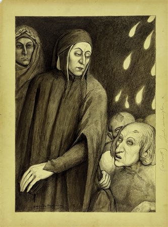 Manfredo Manfredini - Divina Commedia - Inferno, Canto  15, 1907