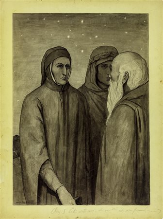 Manfredo Manfredini - Divina Commedia - Purgatorio, Canto  1, 1907