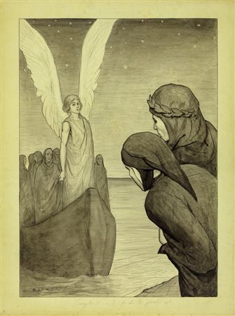 Manfredo Manfredini - Divina Commedia - Purgatorio, Canto  2, 1907