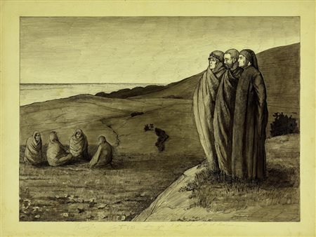 Manfredo Manfredini - Divina Commedia - Purgatorio, Canto  8, 1907