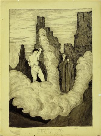 Manfredo Manfredini - Divina Commedia - Purgatorio, Canto  16, 1907