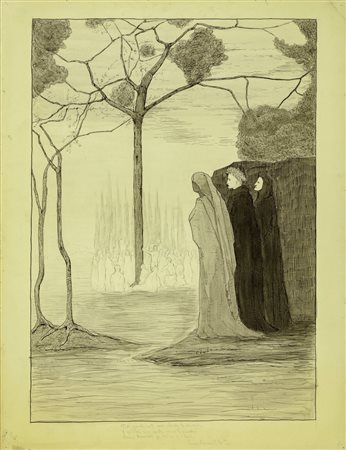 Manfredo Manfredini - Divina Commedia - Purgatorio, Canto  24, 1907