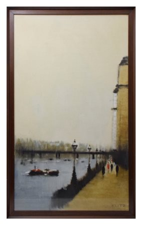 Anthony Robert Klitz, Senza titolo
olio su tavoletta telata
cm 100x60, entro cornice
firma in basso a destra