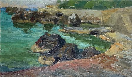 Emilio Gazzei (Siena 1903 - Castiglioncello 1966), Marina