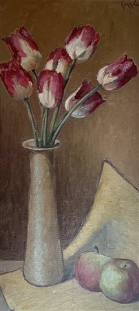 Emilio Gazzei (Siena 1903 - Castiglioncello 1966), Tulipani