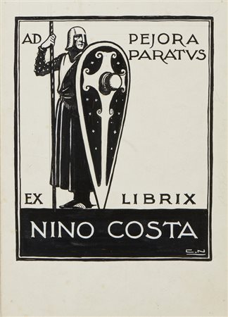 NICCO CARLO (1883 - 1973) - AD PEJORA PARATUS EX LIBRIX .