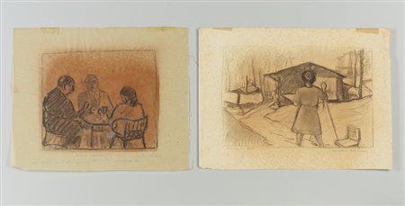 MERLO METELLO (1886 - 1964) - LOTTO COMPOSTO DA N.2 FOGLI.