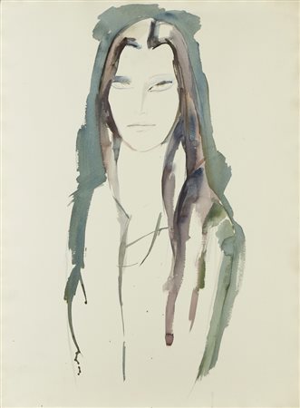 CIARROCCHI ARNOLDO (1916 - 2004) - STUDIO PER RITRATTO DELL'AMABILE .