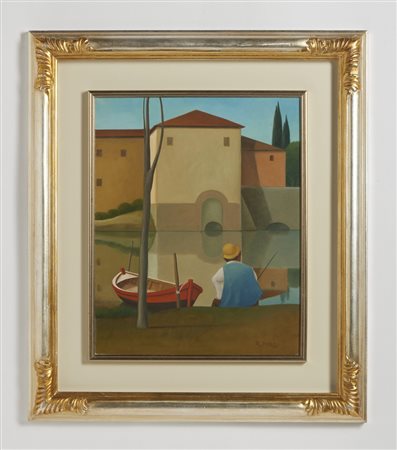 MASI ROBERTO (1940 - 2011) - PESCATORE E BARCA.
