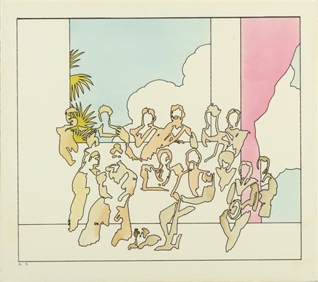 CRIDA PIERO (n. 1949) - PRINZ, PRINZESSIN E FAMIGLIA .