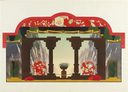 CRIDA PIERO (n. 1949) - SCENA PER USCITA ILLUSORIA .