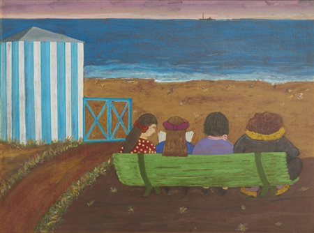 CAROZZI NINO (1892 - 1989) - OTTOBRE A FORTE DEI MARMI .