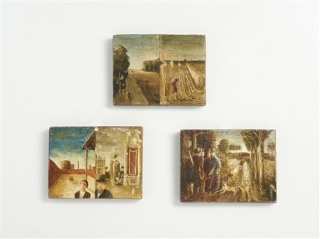 ALBANO SERGIO (1939 - 2008) - LOTTO COMPOSTO DA N.3 TAVOLETTE, SENZA TITOLO.