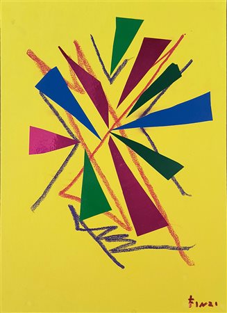 Ennio Finzi, 'Senza Titolo (Spazialista)', Anni 2000