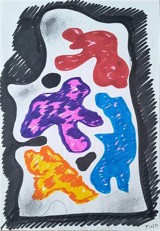 Ennio Finzi, 'Senza titolo (Progetto per vetro di Murano)', 1989