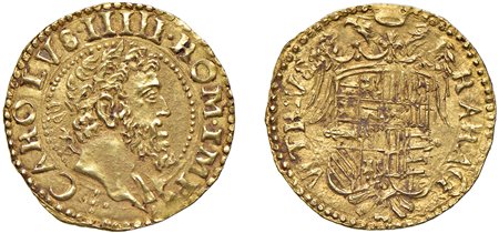 NAPOLI - CARLO V (1516-1554) - Ducato d'oro, s.d..