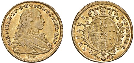 NAPOLI - FERDINANDO IV (1759-1816) - 6 ducati 1769, VII tipo.