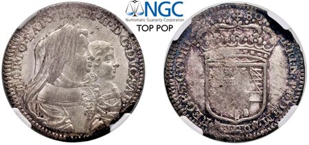 VITTORIO AMEDEO II, Reggenza della madre Maria Giovanna Battista (1675-1680) - Lira 1680, Torino.