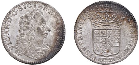 VITTORIO AMEDEO II, Re di Sicilia (1713-1718) - 20 Soldi o lira 1717, II tipo, Torino.