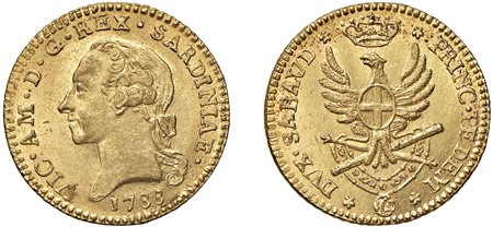 VITTORIO AMEDEO III (1773-1796) - Doppia 1788, Torino.