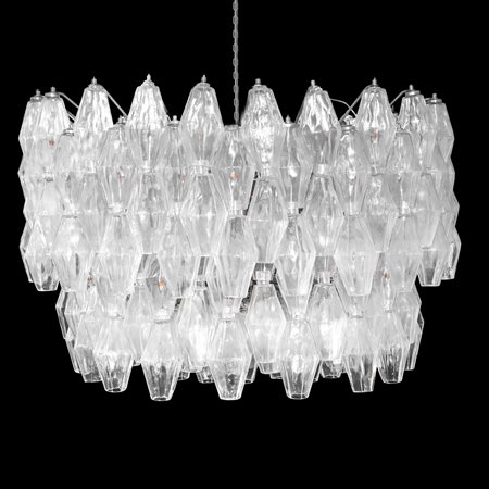 Venini - Lampadario della serie poliedri in vetro